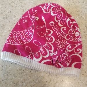 Vera Bradley Twirly Birds pink hat